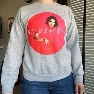 St. Vincent Pull Over Crew Neck Sweatshirt